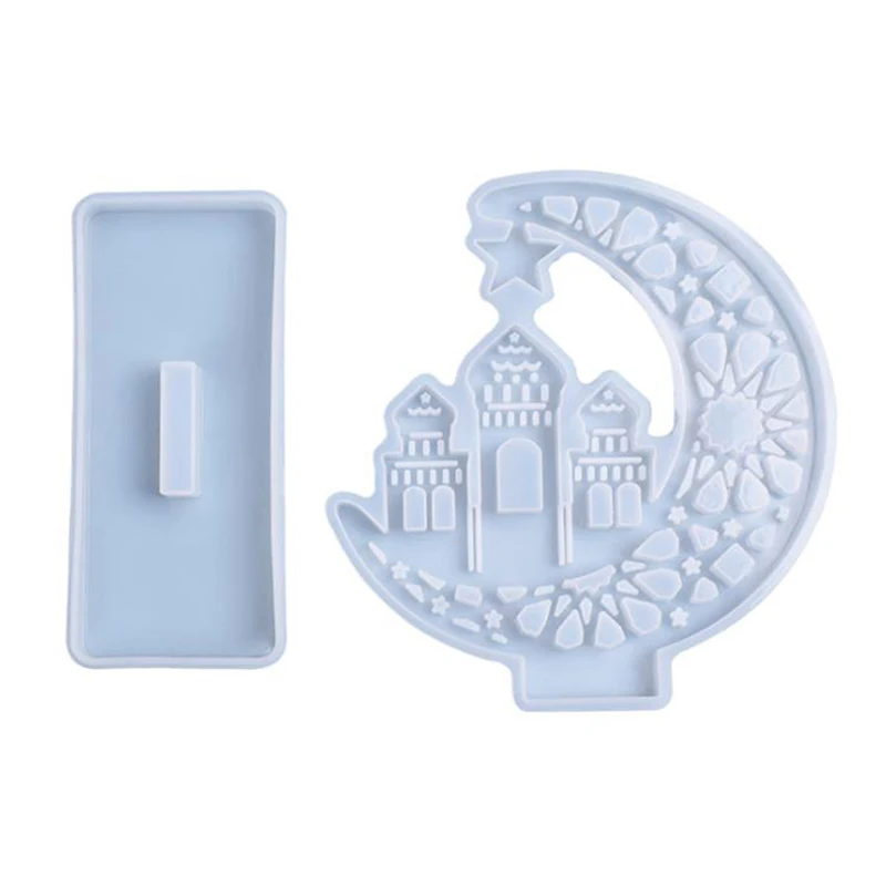 Кружевная форма в виде Луны из смолы силиконовые инструменты сделай сам