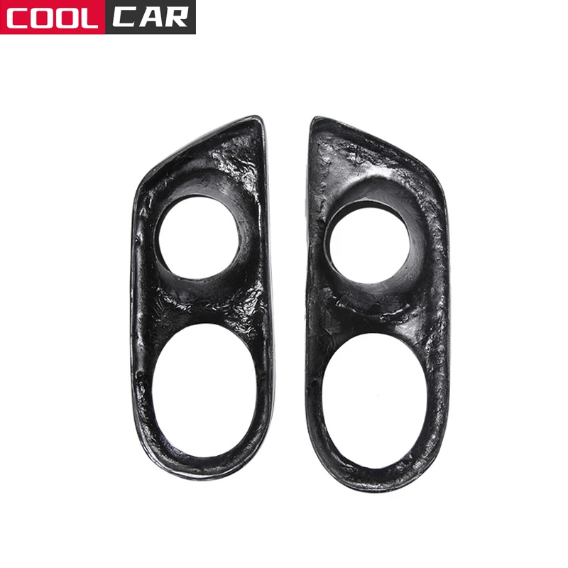 

Real Carbon Fiber 2pcs Car Fog Light Covers Lamp Hoods for BMW 3 Series E46 M3 2 Doors 2001-2006 Surround Air Duct Frame Hole