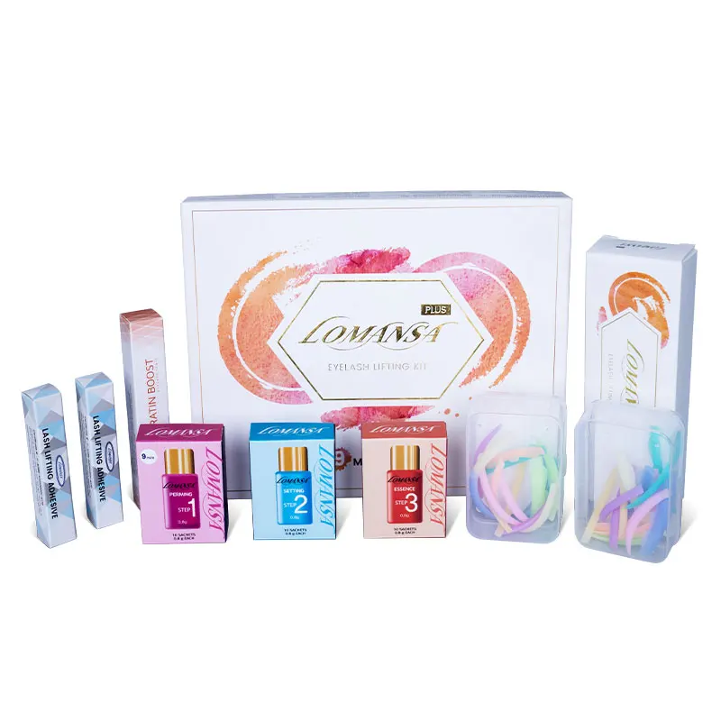 

5 Kit Lomansa Permania Perm Eyelash Kit Kroea Eyelash Extension Curling Silicone Sets Long Lasting Growth Treatment Makeup Tools