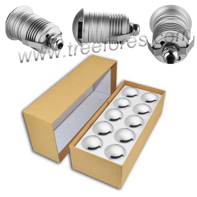 Боковое излучение света IP67 3W 12 V-24 V dc CREE открытый светодиодный мини-прожектор для стены сада гостиница лестница освещение Водонепроницаемый лампа