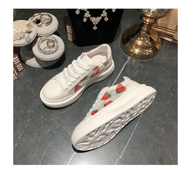 Женские дышащие кроссовки на шнуровке Zapatos De Mujer повседневная обувь толстой