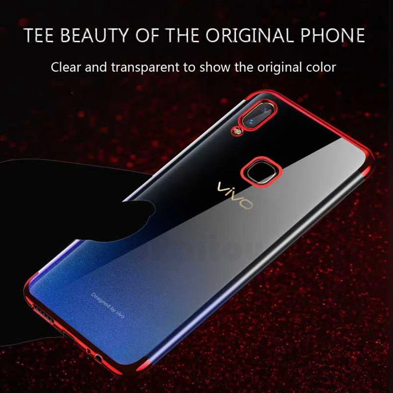 Роскошный чехол UPaitou для VIVO Z5X Z1 Z1i Z3 Z3i V11 V11i V15 Pro Y17 Y15 Y12 мягкое Силиконовое ясное