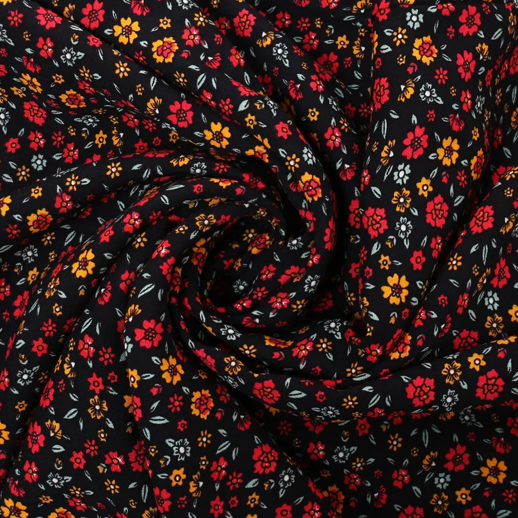 

Home&Nest Fashion Womens Floral Print Irregular Hem Wrinkle Ruffles Long Skirt Casual High Waist Party Skirt Women's Skirts New