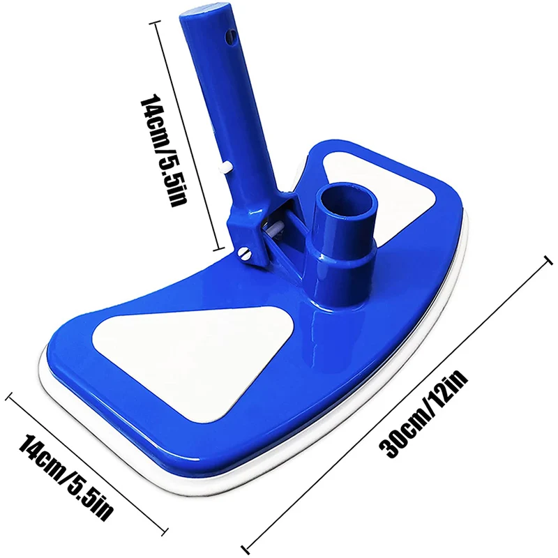 

Weighted Butterfly Pool Vacuum Head with Bottom Nylon Brushes Convenient Durable Portable for Swimming Pools L5