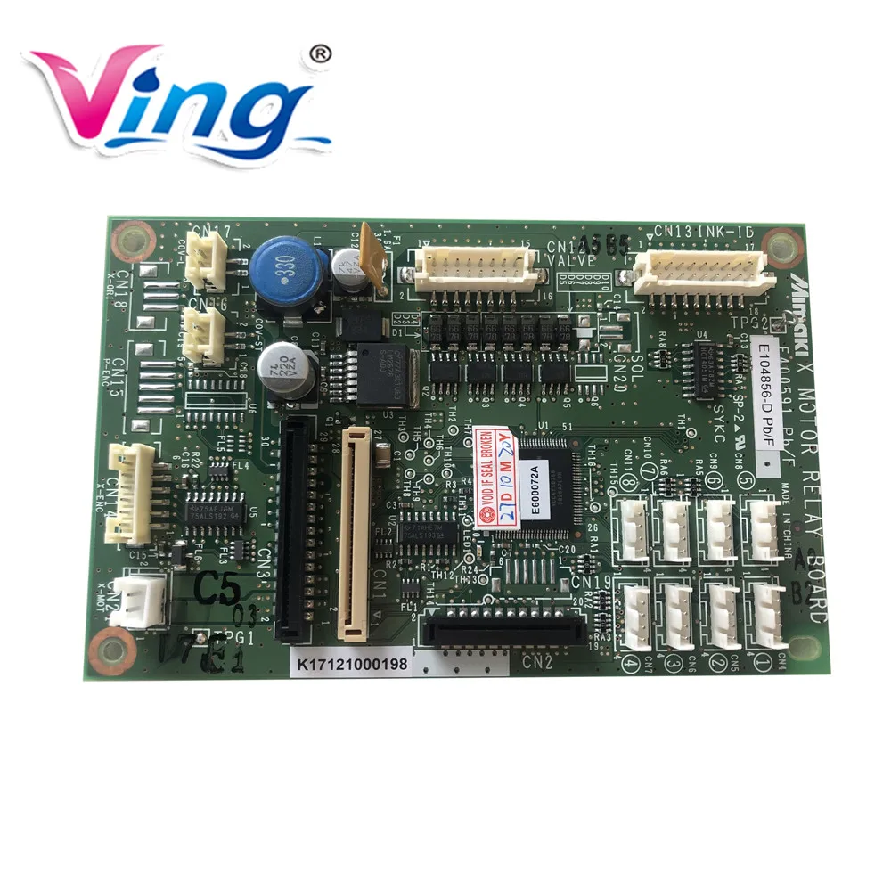 

Original Mimaki JV33 X-Axis Motor Relay PCB Assy - E104856