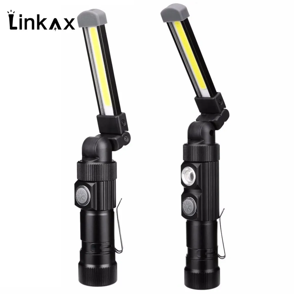 Новый COB светодиодный рабочий светильник инспекции Flash складной вращающийся USB