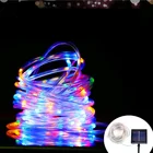Водонепроницаемая светодиодная гирлянда IP67 на солнечной батарее, 8 режимов, уличная сказочная гирлянда, садовая гирлянда, украшение для вечерние НКИ, Рождества, двора