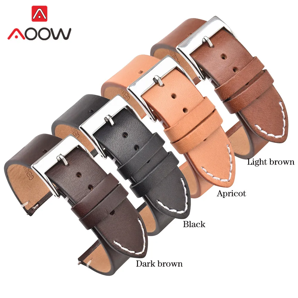 Ремешок из натуральной кожи для наручных часов браслет Samsung Galaxy Watch Active 2 Amazfit Huawei GT