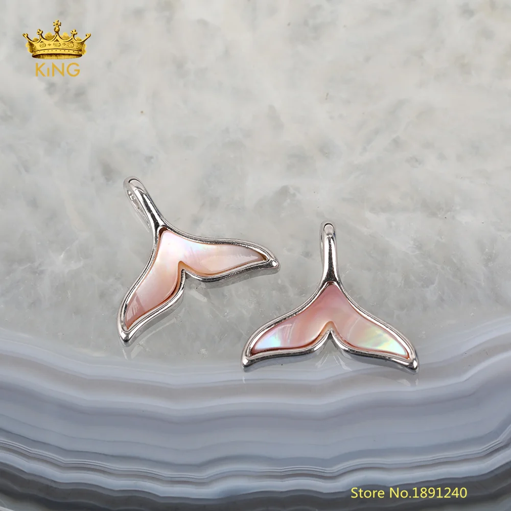 Silver Pink Shell 5 шт Абалон ракушка, розовая ракушка, белая ракушка Подвески для изготовления ювелирных изделий, натуральная ракушка рыбий хвост подвески DIY ракушка принадлежности для сережек - Окраска металла: Silver Pink Shell
