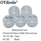 13 мм 3535 CREE XPE XPE2 XPG XPG2 XTE Epi ledполусветодиодный ОД 3535 светодиодный объектив водонепроницаемый 3030 чип диод прозрачный бисер поверхность Встроенный объектив