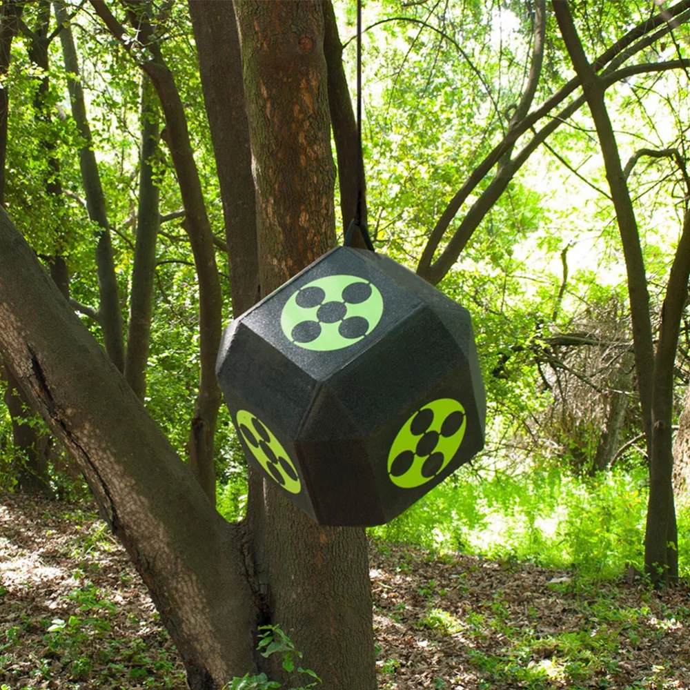 

1pc 18 Sides 3D Target Cube XPE Target with A Large Size Training Accessories (Black)