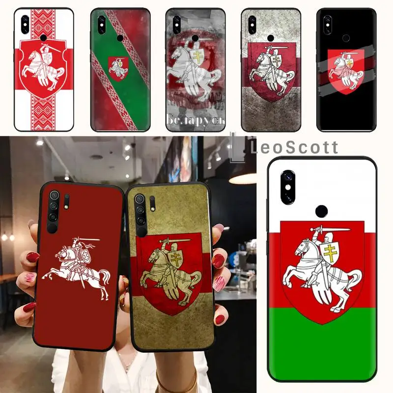 

Belarus National flag Phone Case For Xiaomi Redmi note 7 8 9 t max3 s 10 pro lite funda shell coque cover