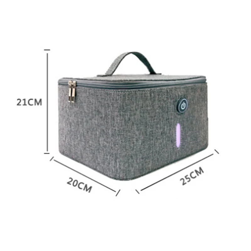 

Hot Portable UV Cleaning Bag USB LED Zipper Case for Bottle Underwear Clothes Home D6