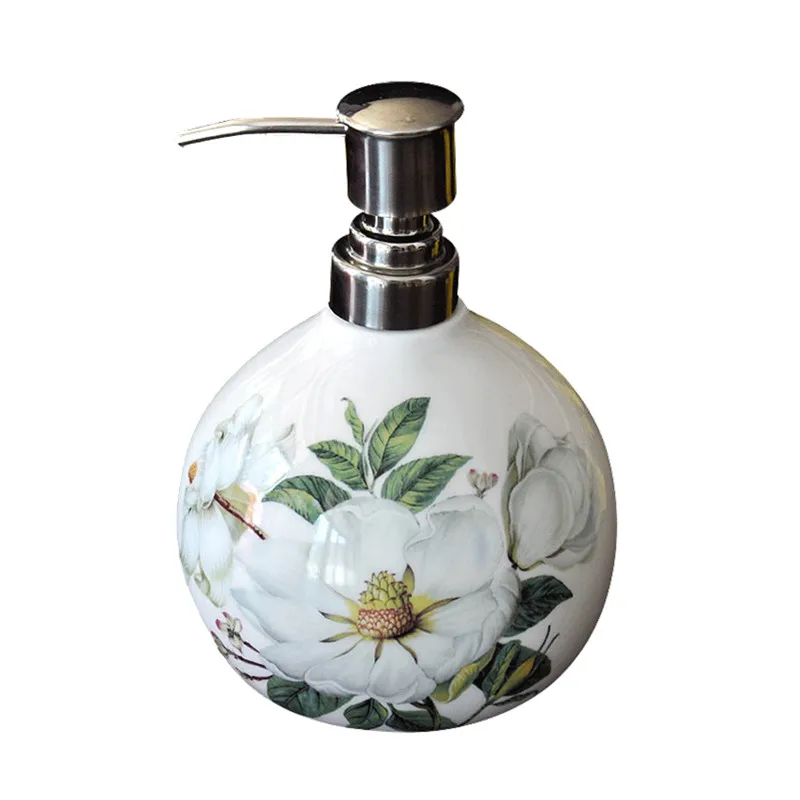 

WHYOU European Ceramic Hand Washing Liquid Bottling Hotel Soap Dispenser Emulsion Creative Bathroom Accessories Set Gift