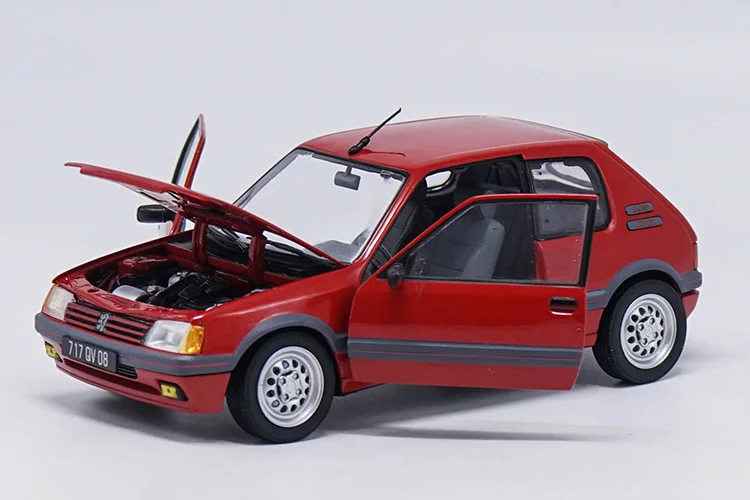 Оригинальный заводской 1:18 1991 GTI PEUGEOT 205 красный сплав металлический литой