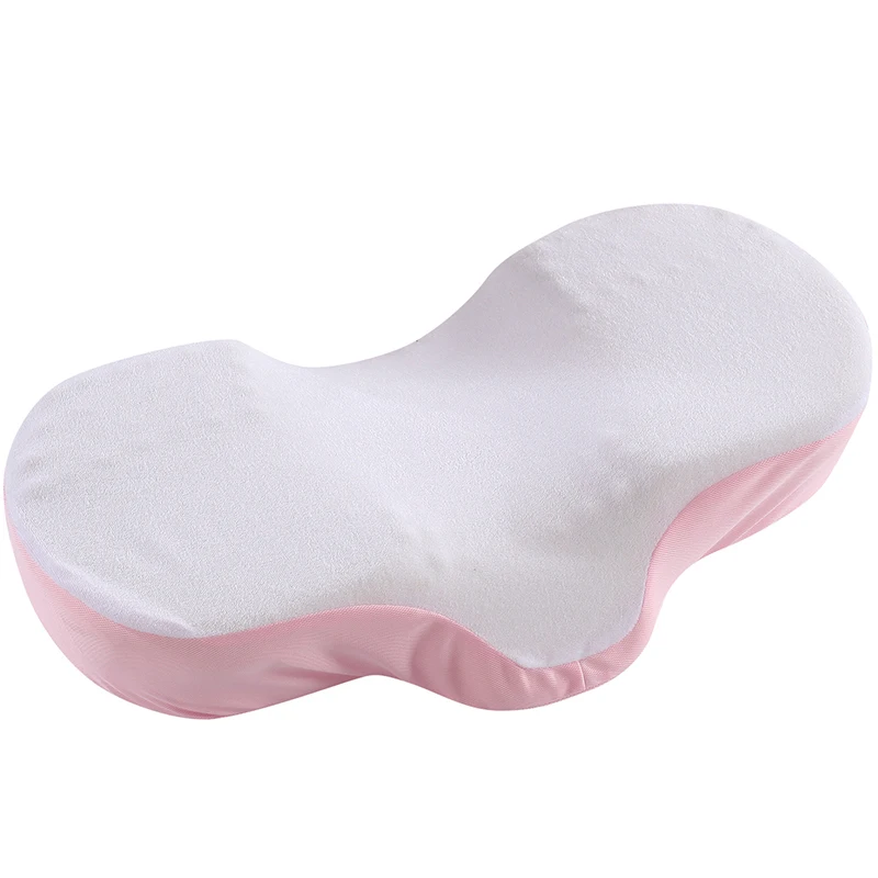 

New Memory Foam Anti Wrinkle Pillow Ergonomic Curve Improve Sleeping Pillows Perfect Concave Headrest Neck Support-Pink