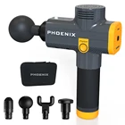 Пистолет для массажа тела Phoenix A2, перкуссионный массажный пистолет для мышц спины, пистолет с 4 головками MG47