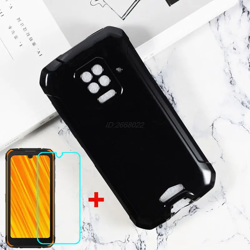 Силиконовый чехол с полной защитой на 360 градусов Для Doogee S59 Pro S59Pro, мягкий черный чехол из ТПУ со стеклом Для Doogee S59 Pro Pelicula