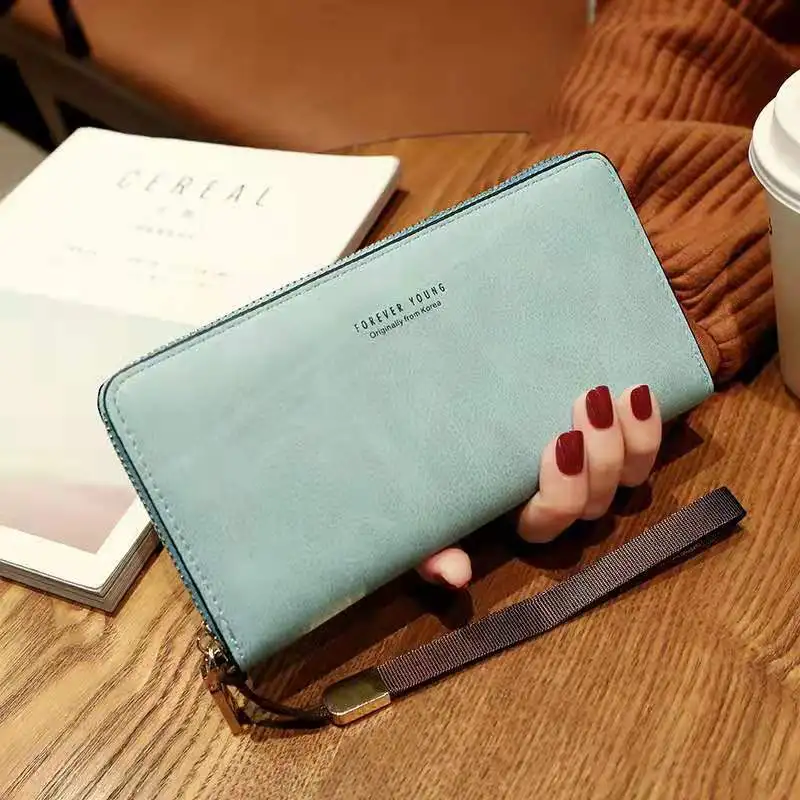 

Women's hand long wallet Korean version of the multi-function card bag mobile phone bag pocket pocket women's wallet wallet