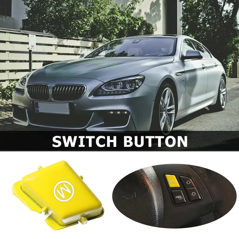 Желтый спортивный руль M кнопка переключения режимов двигателя кнопочный