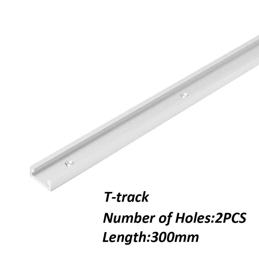 1PC 300mm T-track ALLSOME алюминиевый сплав Т-треков слот направляющая для резки и клещи бар Выдвижной Стол пилы клещи калибровочный стержень Деревообрабатывающие инструменты - Цвет: 1PC 300mm T-track
