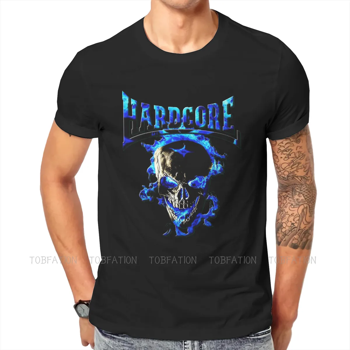 

Skull Fashion Cool Creative Art Cartoon Skullcore Tshirt High Quality Graphic Men Vintage Summer Men's Clothes Cotton T Shirt