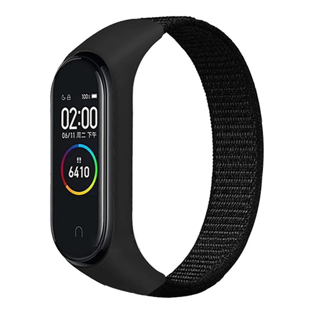

Correa for mi band 6 strap smartwatch wristband nylon loop bracelet for xiaomi 6 5 4 Replacement belt correa mi band 5 4 3 strap