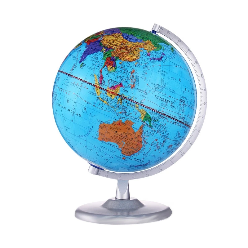 

23cm LED Luminous Globe Metal Bracket Day and Night Earth World Map Suitable for Scientific Exploration/School Teaching