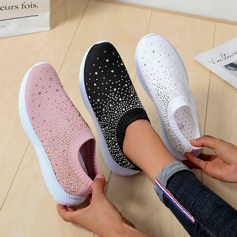 Women Sneakers Fashion Casual Shoes New Summer Run Woman Plus Size Slip-on Spring Autumn Loafers Ladies Trainers | Обувь
