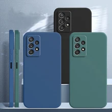 For Samsung Galaxy A53 5G Case Samsung A53 A52 A72 A32 A22 A12 Cover Shockproof Liquid Silicon TPU Phone Case For Samsung A53 5G