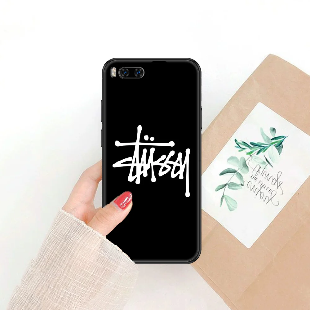 

Fashion brand Phone case For Xiaomi Mi Max Note 3 A2 A3 8 9 9T 10 Lite Pro Ultra black pretty Etui art funda silicone shell