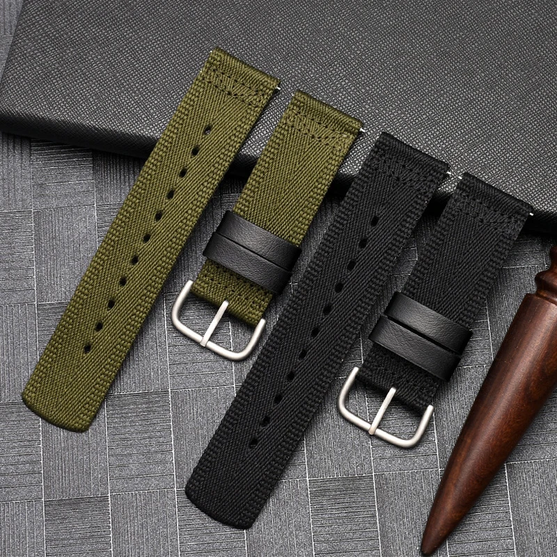 Высокое качество нейлон парусиновые ремешки для часов объектива с оптическими