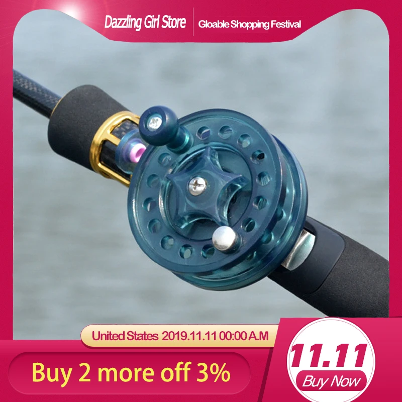 Горячая Распродажа катушка для ловли нахлыстом диаметром 60 мм прозрачная