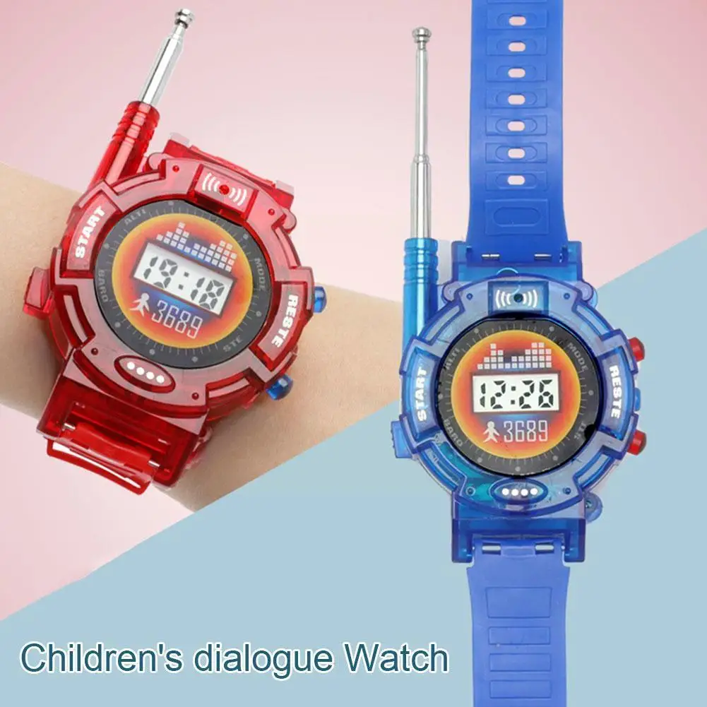 

Пластиковые электронные часы U4L7 для родителей и детей, часы-портативная рация