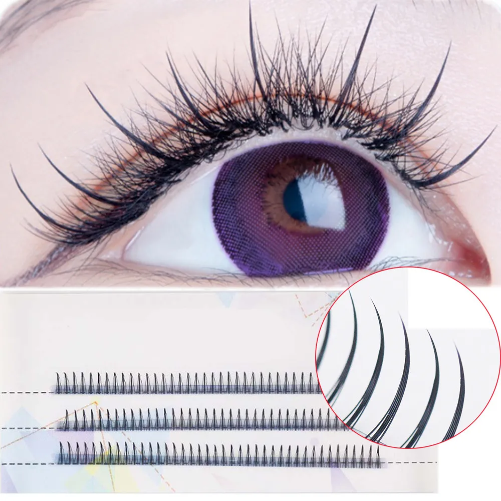 

Ins Hot A/M Shape Fairy Angel Eyelash D Curl, Individual False Mink Magic Eyelash, AA shape lash extension Cilia lash