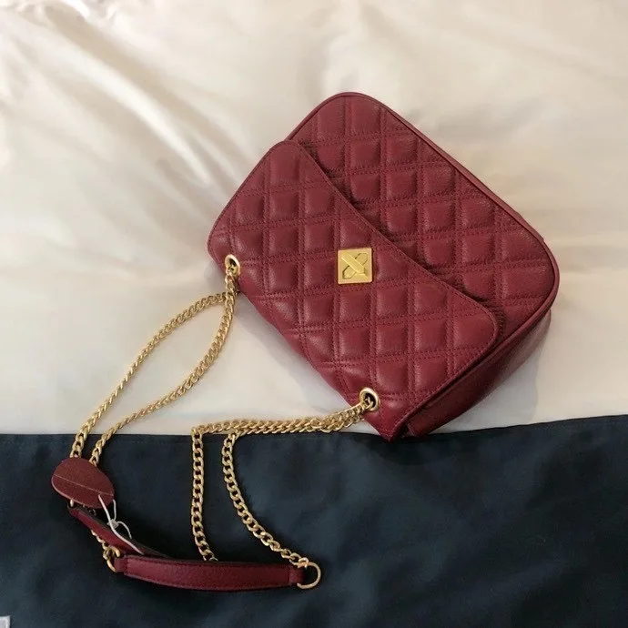 

free shipping 2020 the new style fashion diamond lattice genuine cow leather women one shoulder bag crossbody bag23 cm 5color