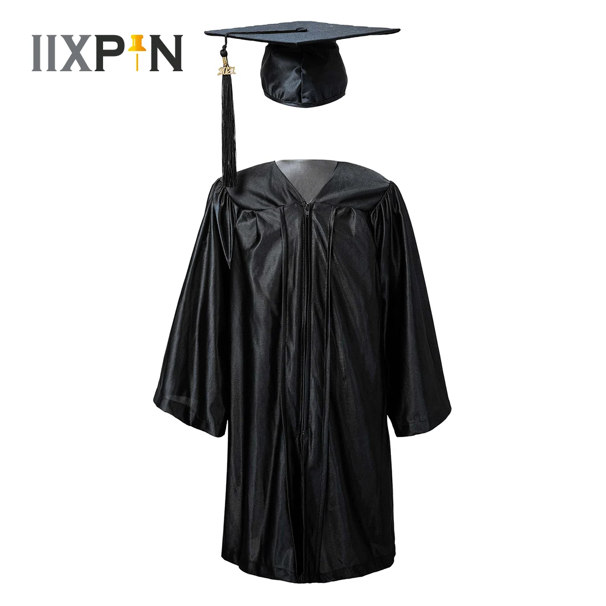 

Kids Girls Boys Preschool and Kindergarten Elementary School Student Graduation Gown Bachelor Uniform With Cap and Tassel 2021