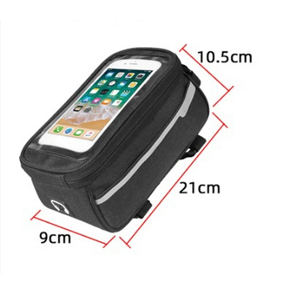 

Cycling Bicycle Bike Head Tube Handlebar Cell Mobile Phone Bag Case Holder Case Pannier Waterproof Touchscreen Polyester Bags