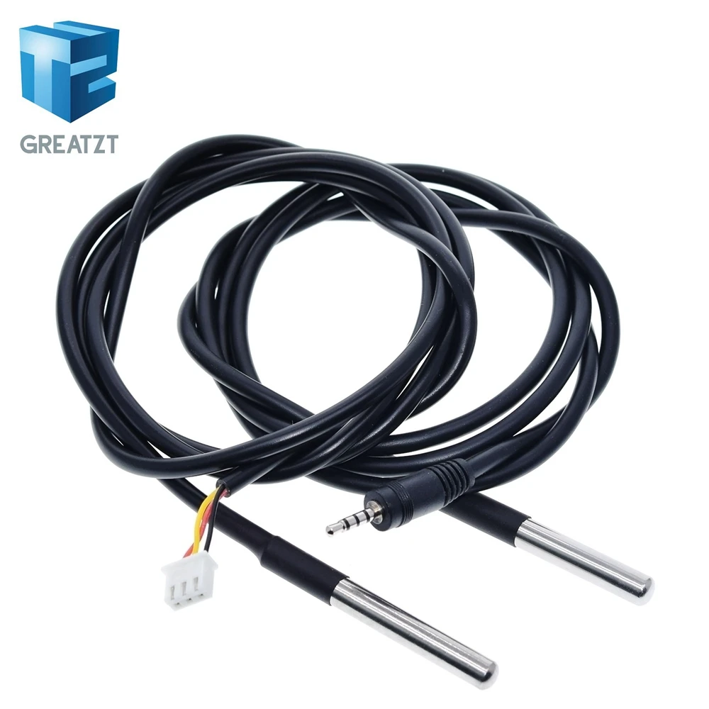 GREATZT DS18B20 из нержавеющей стали посылка 1 2 3 м водонепроницаемый 18b20 кабель