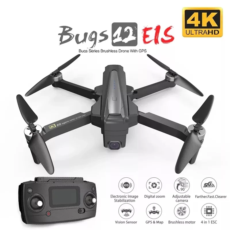 

2021 Новый B12 GPS Дрон 4K со стандартным Wi-Fi FPV 2-осевой карданный подвес камера Радиоуправляемый вертолет Профессиональный бесщеточный Квадроко...