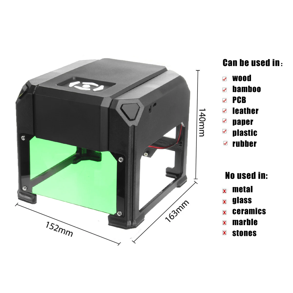 3000 МВт CNC bluetooth лазерный гравер DIY логотип принтер лазерный резчик гравировальная Машина деревообрабатывающая 80x80 мм гравировальные диапазоны