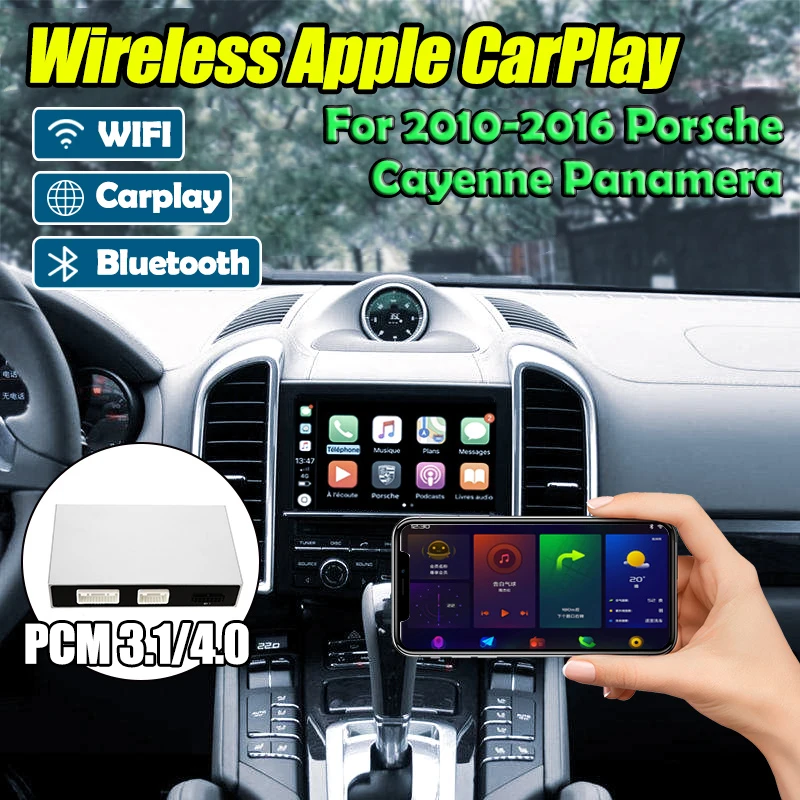 

1 Set OEM Wireless Carplay Box PCM3.1/4.0 Apple CarPlay Android Auto For Porsche Cayenne Macan 982 718 991 911 Panamera 2010-18