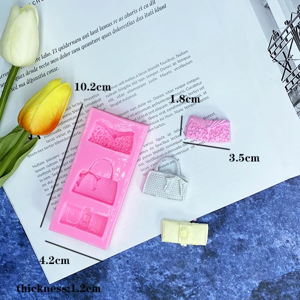 Женские аксессуары силиконовая форма на высоком каблуке с логотипом сумки для