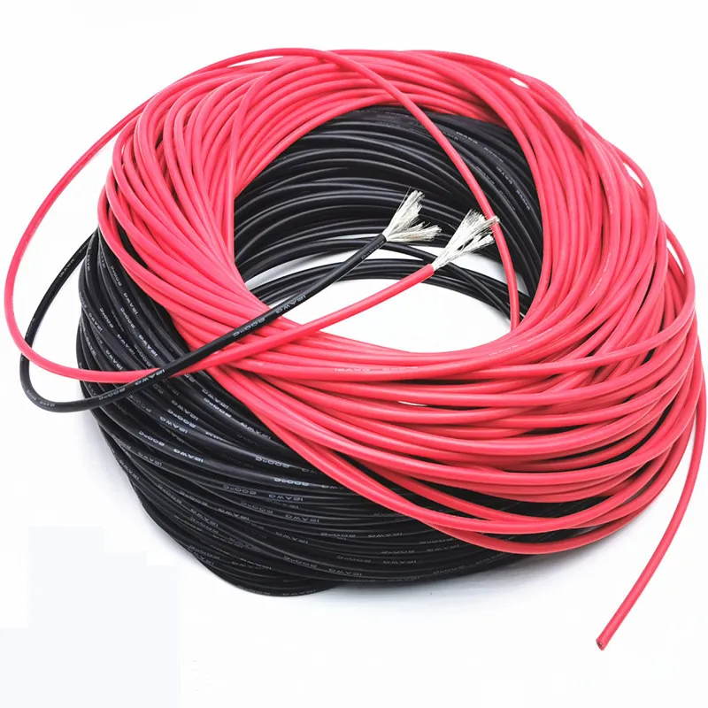 Высококачественный кабель из мягкого силикона 10awg 11 12 13 14 15 16 17 18 20 22 24awg