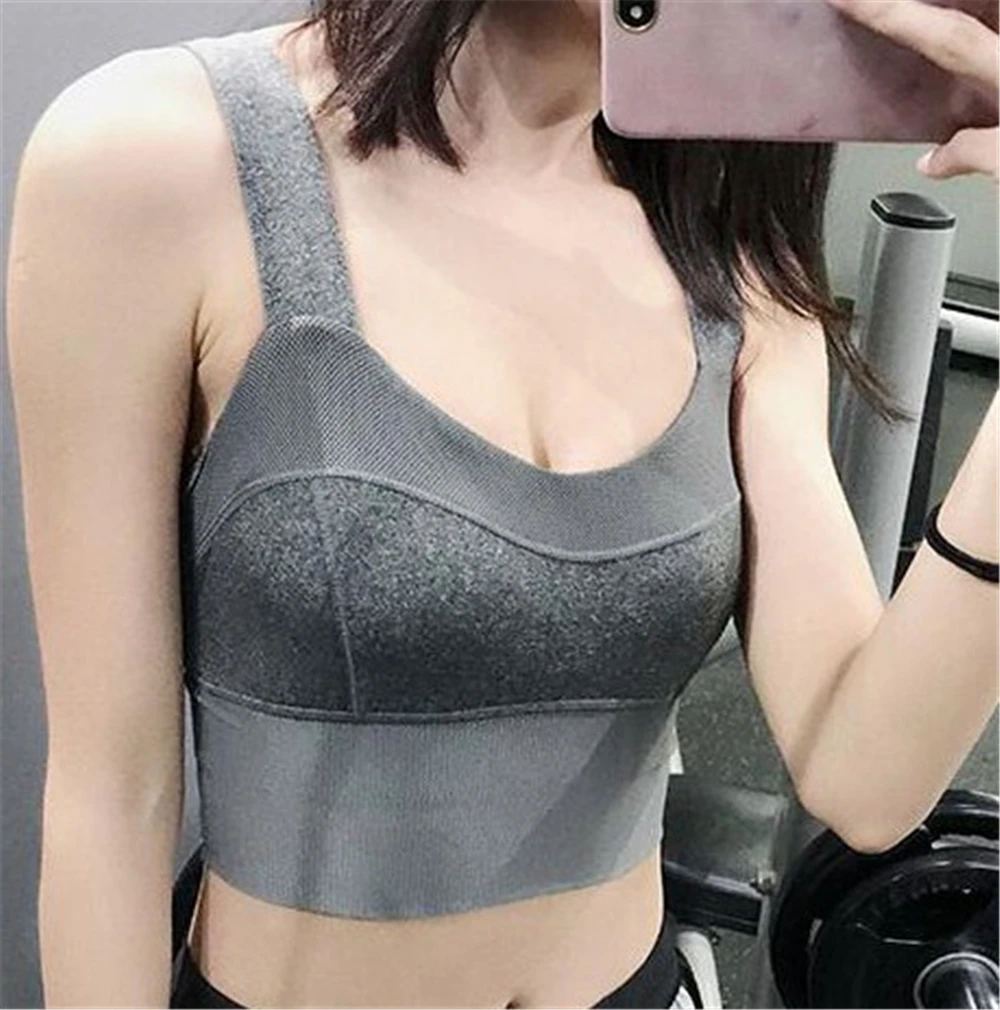 

Спортивный бюстгальтер для женщин, высокая прочность, антивибрация, для бега, собирающийся, фиксированный, Йога, жилет для фитнеса