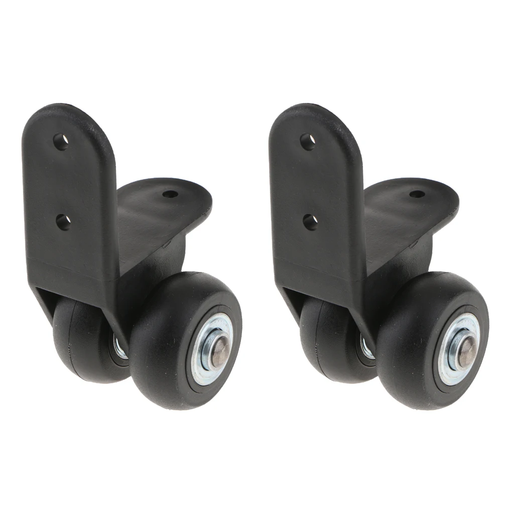 2 шт. левый и правый колеса для багажного чемодана, беззвучные универсальные колеса, запасные части DIY багажные колесики-H-007A