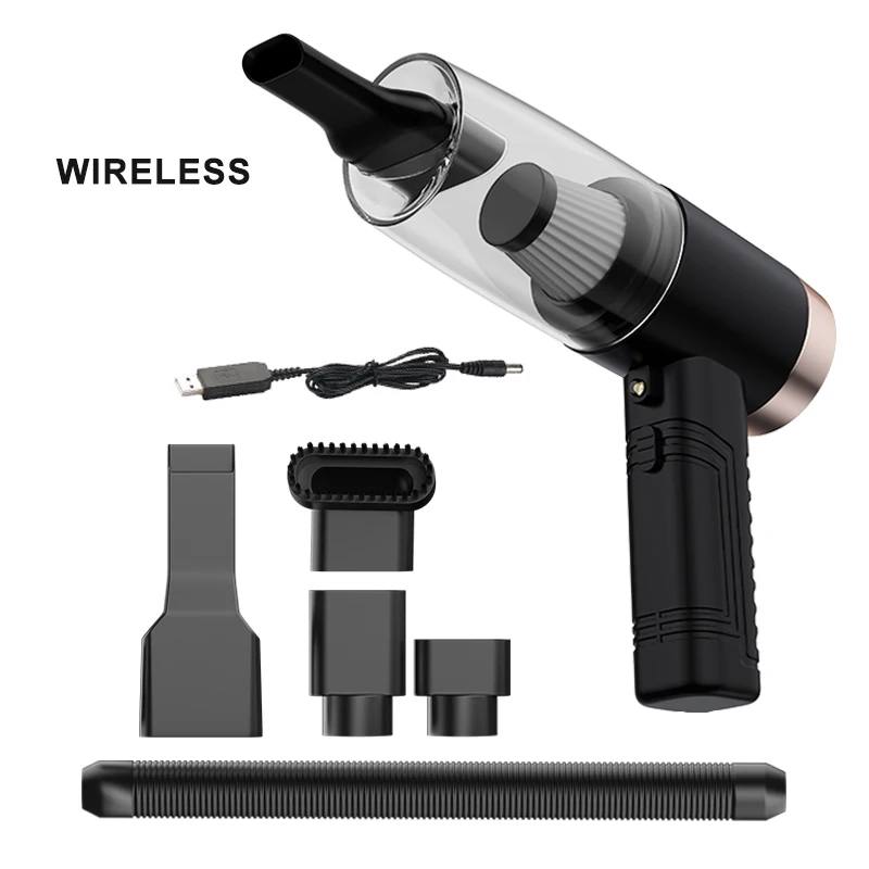 Ручной беспроводной автомобильный пылесос портативный мощный циклонный ...