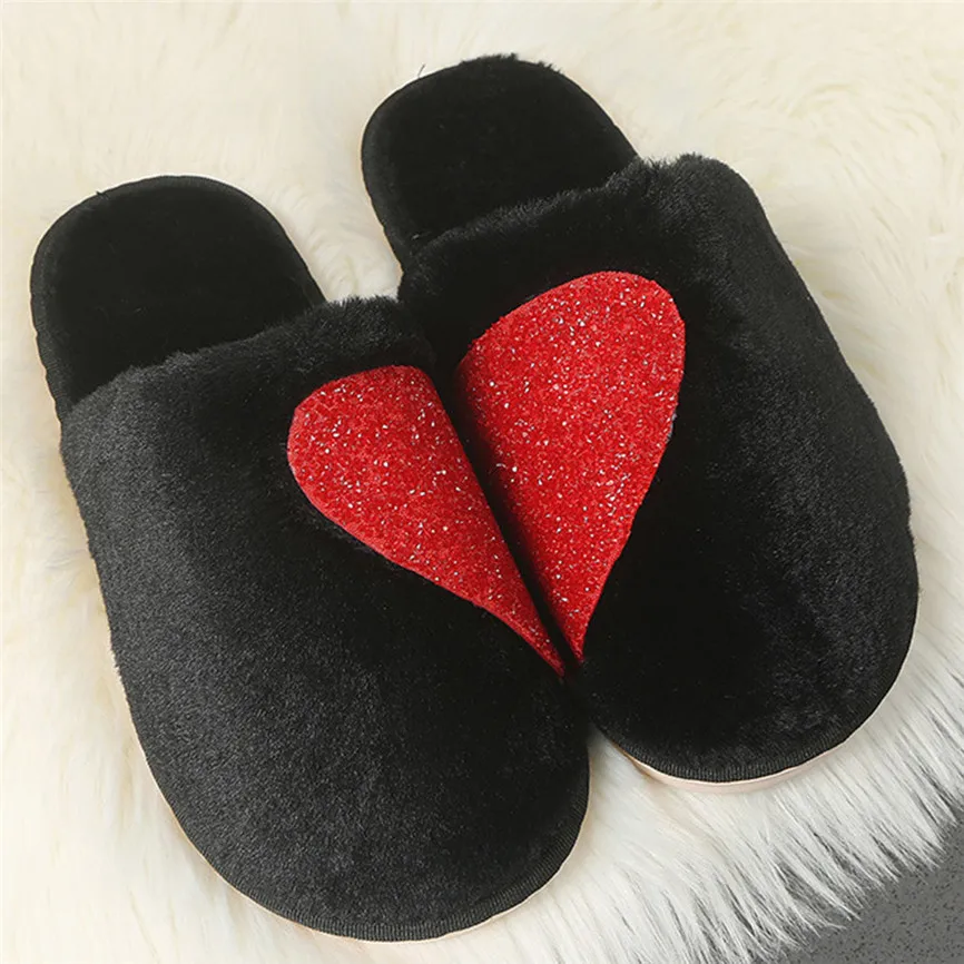 Модные женские хлопковые тапочки зимние разноцветные удобные домашние с круглым