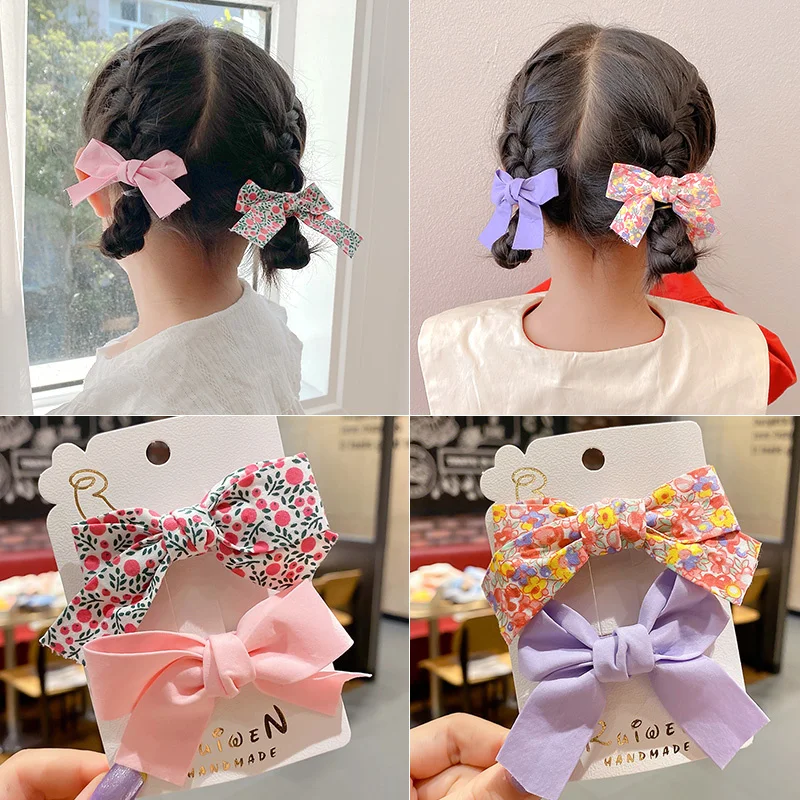 

Children's summer hairpin broken flower bow hair ornament little girl cute baby princess hairpin girl headdress South Korea