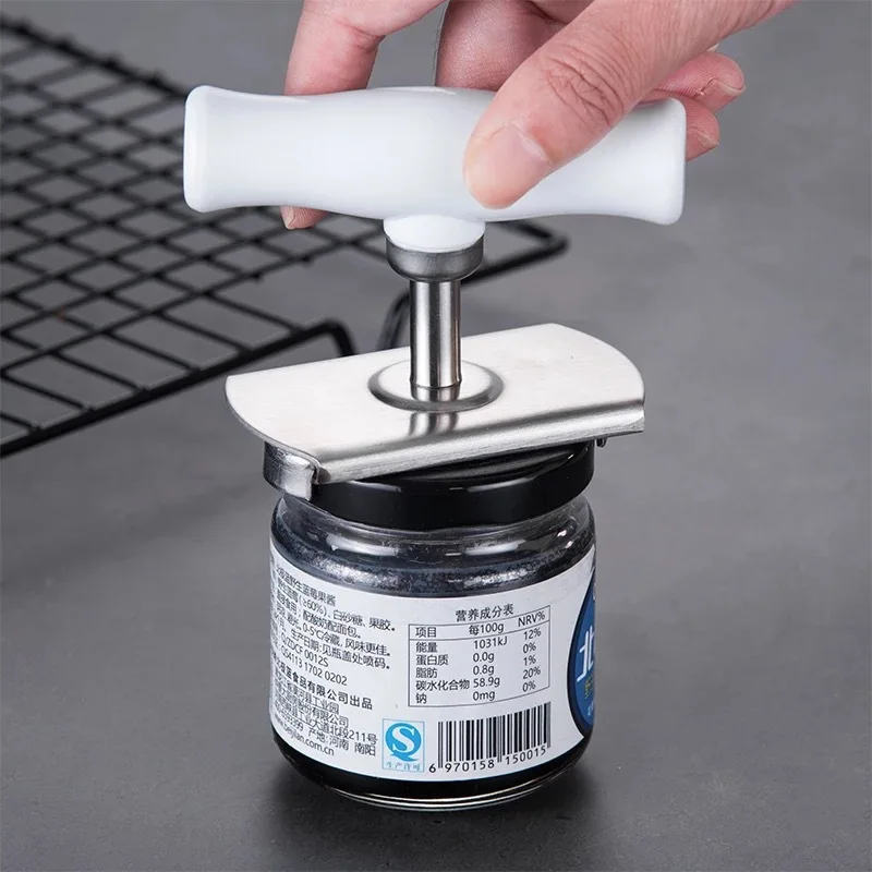 

Wonderlife Stainless steel can opener adjustable manual screw seal cover remover unscrew screw bottle opener kitchen gadget